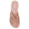 CLARKS WOMENS FLAT STRAP SANDAL - DUSTY ROSE